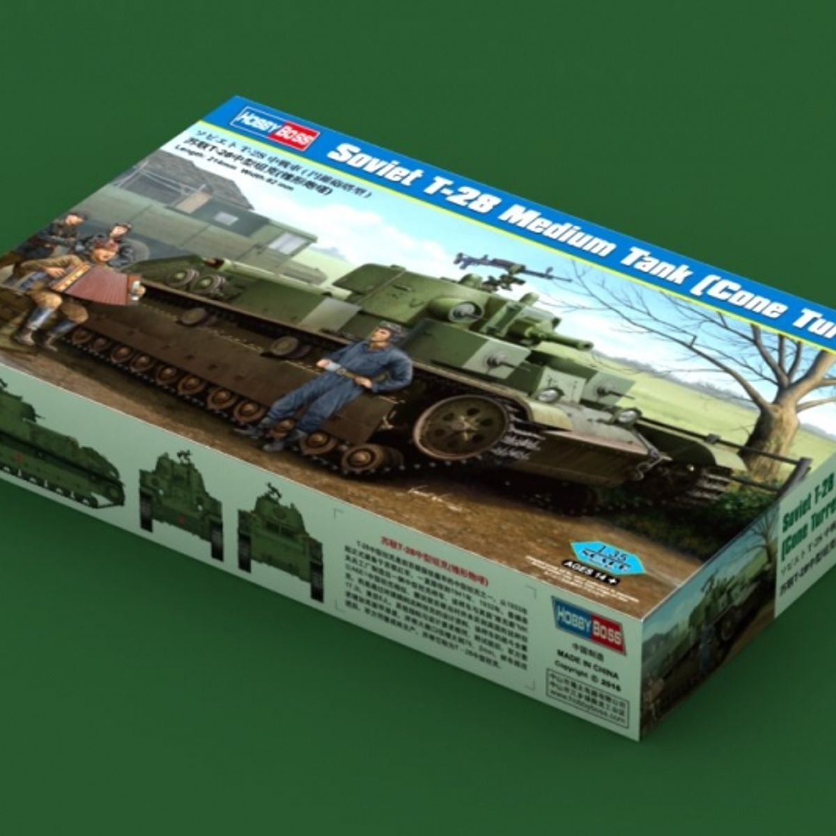 GENERICO - HOBBYBOSS 83855 SOVIET T 28 MEDIUM TANK ( CONE TURRET ) 1-35