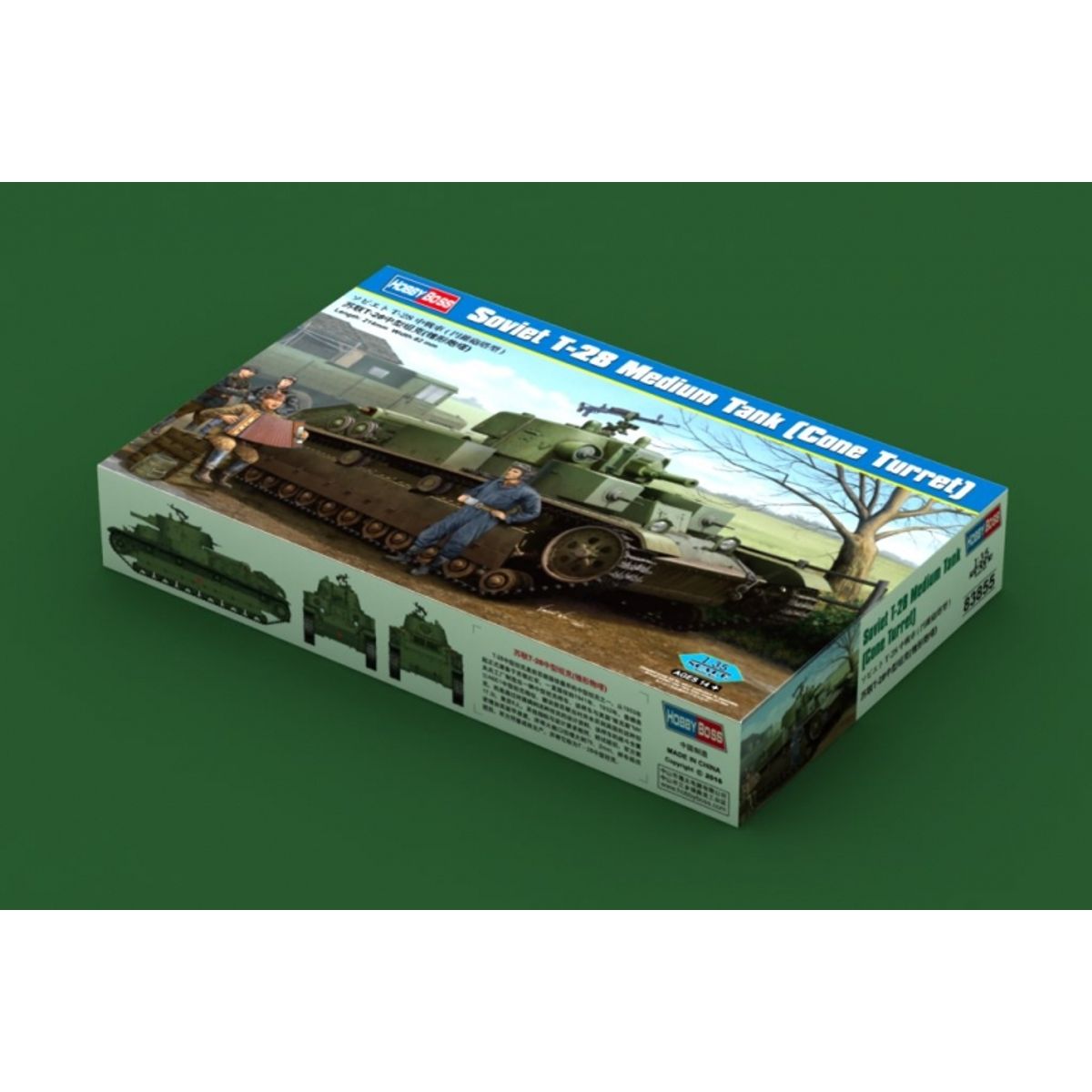 GENERICO - HOBBYBOSS 83855 SOVIET T 28 MEDIUM TANK ( CONE TURRET ) 1-35