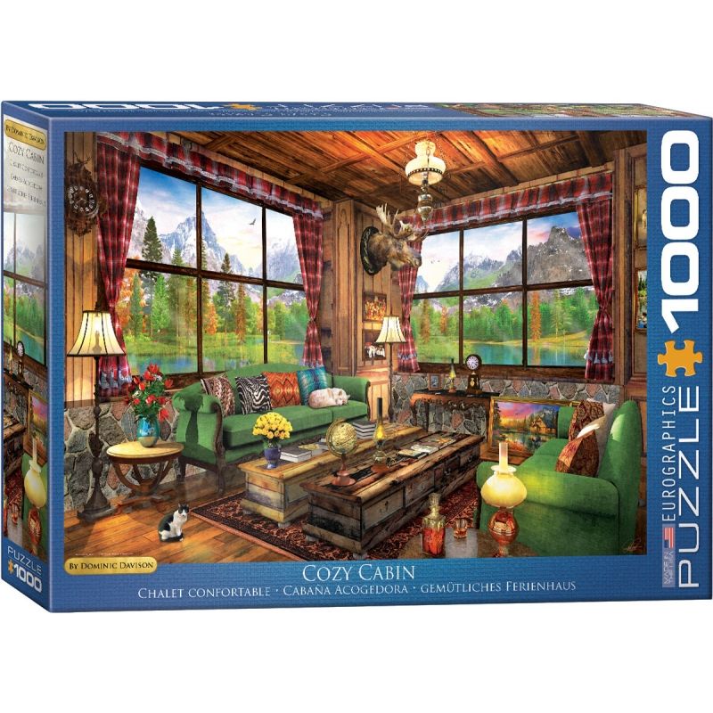EUROGRAPHICS - EUROGRAPHICS 6000-5377 COZY CABIN BY DOMINIC DAVISON PUZZLE