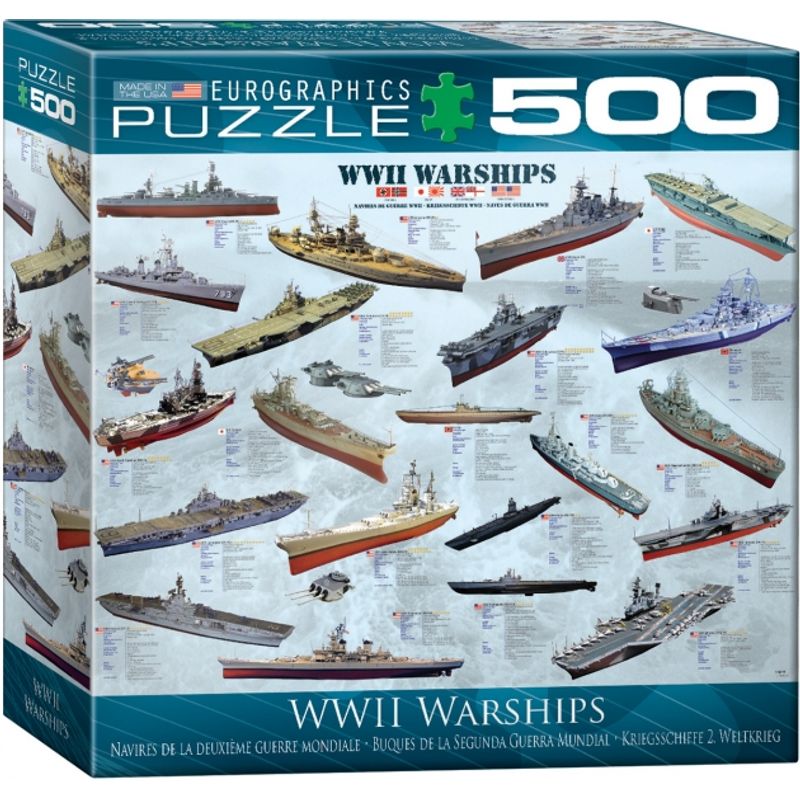 EUROGRAPHICS - EUROGRAPHICS 8500-0133 WWII WAR SHIPS PUZZLE 500 PIEZAS