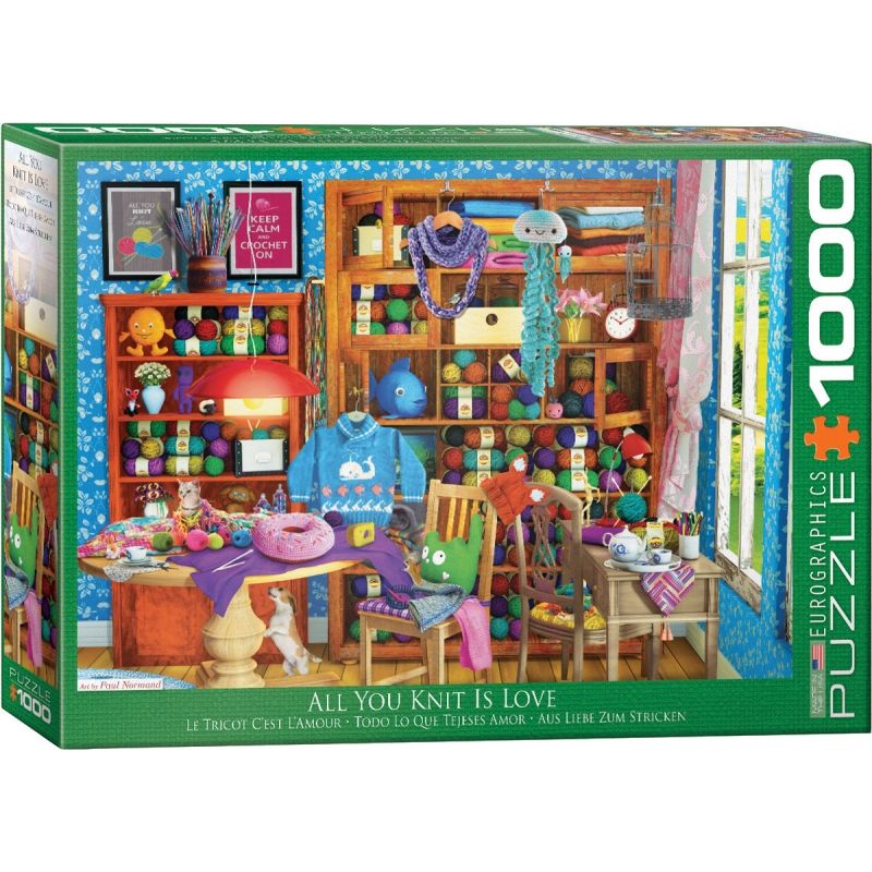 EUROGRAPHICS - EUROGRAPHICS 6000-5405 ALL YOU KNIT IS LOVE BY PAUL N PUZZLE