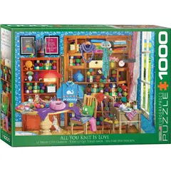 EUROGRAPHICS - 6000-5405 ALL YOU KNIT IS LOVE BY PAUL N PUZZLE