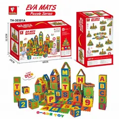 GENERICO - GIGATOYS TH-30301A 36PCS LETTERS AND NUMBERS EVA PUZZLE