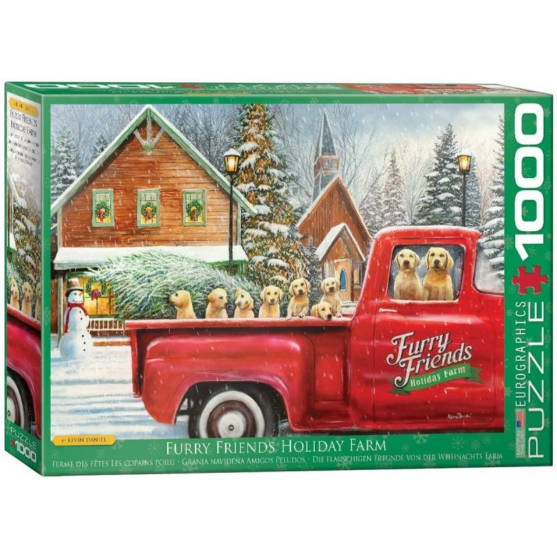 EUROGRAPHICS - EUROGRAPHICS 6000-5575 FURRY FRIENDS HOLIDAY FARM PUZZLE