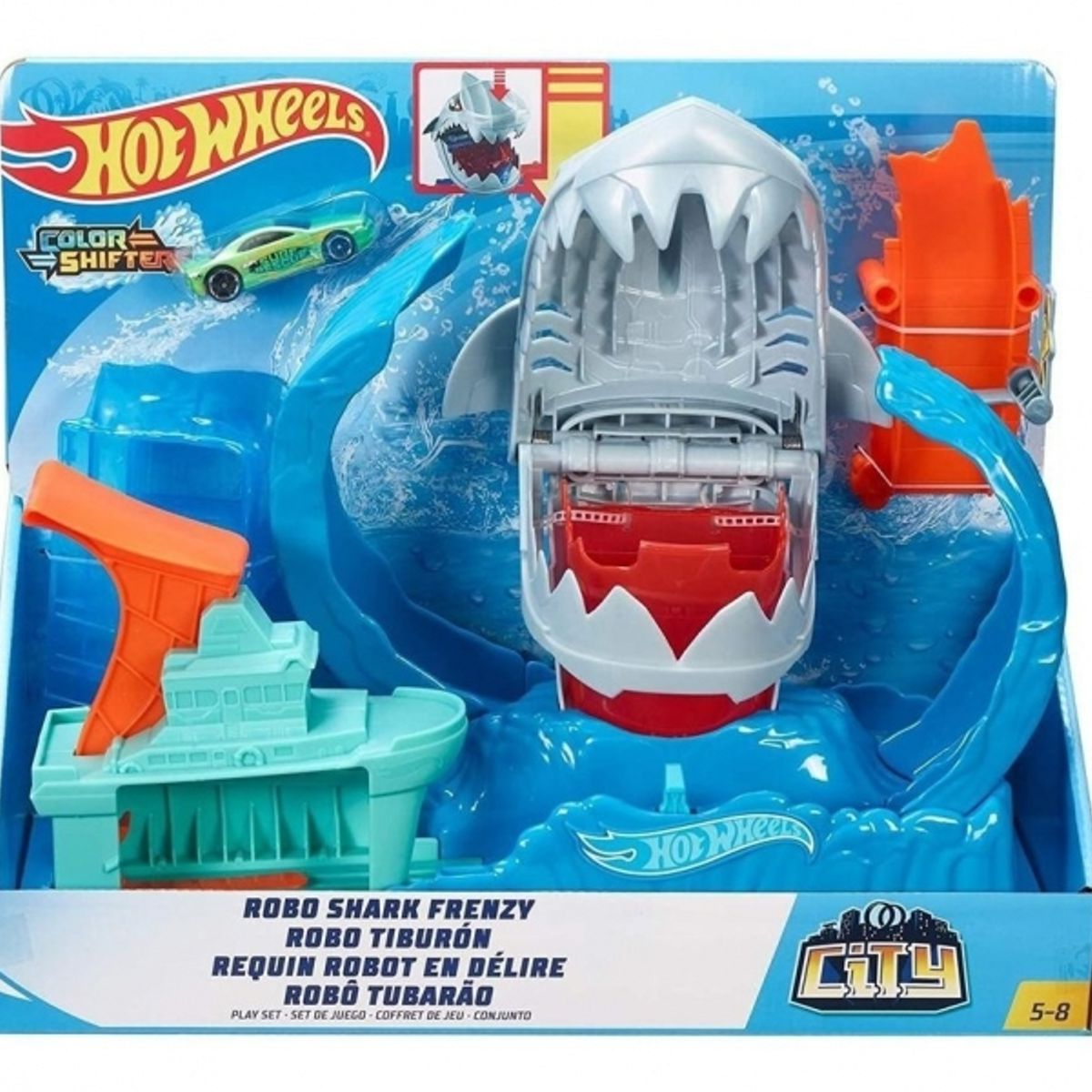 MATTEL - MATTEL GJL12 HOT WHEELS CITY ROBO TIBURON