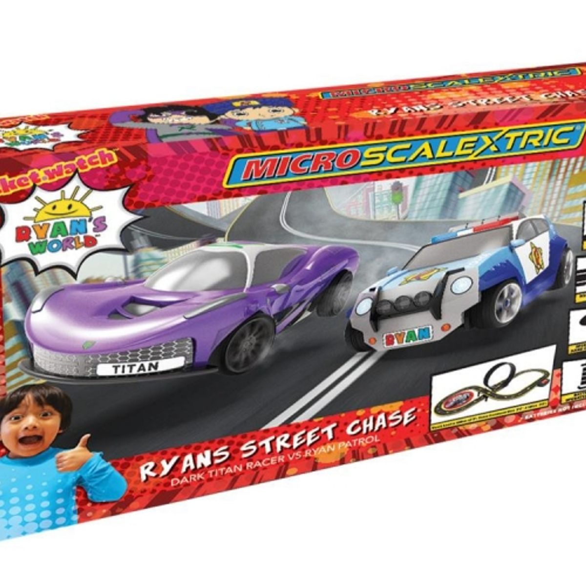 SCALEXTRIC - SCALEXTRIC G1160 1-64 MICRO SCALEXTRIC RYANS WORLD STREET