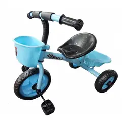GENERICO - MEGATOYS BC7009646 TRICICLO CON CANASTA AZUL