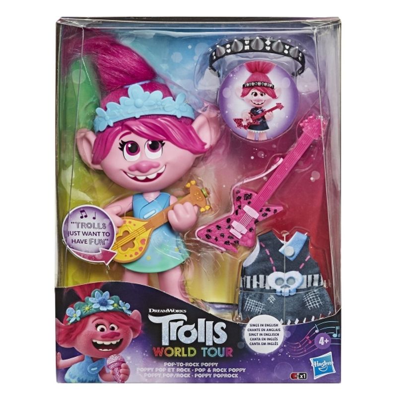 HASBRO - HASBRO E9411 TROLLS POP ROCK POPPY