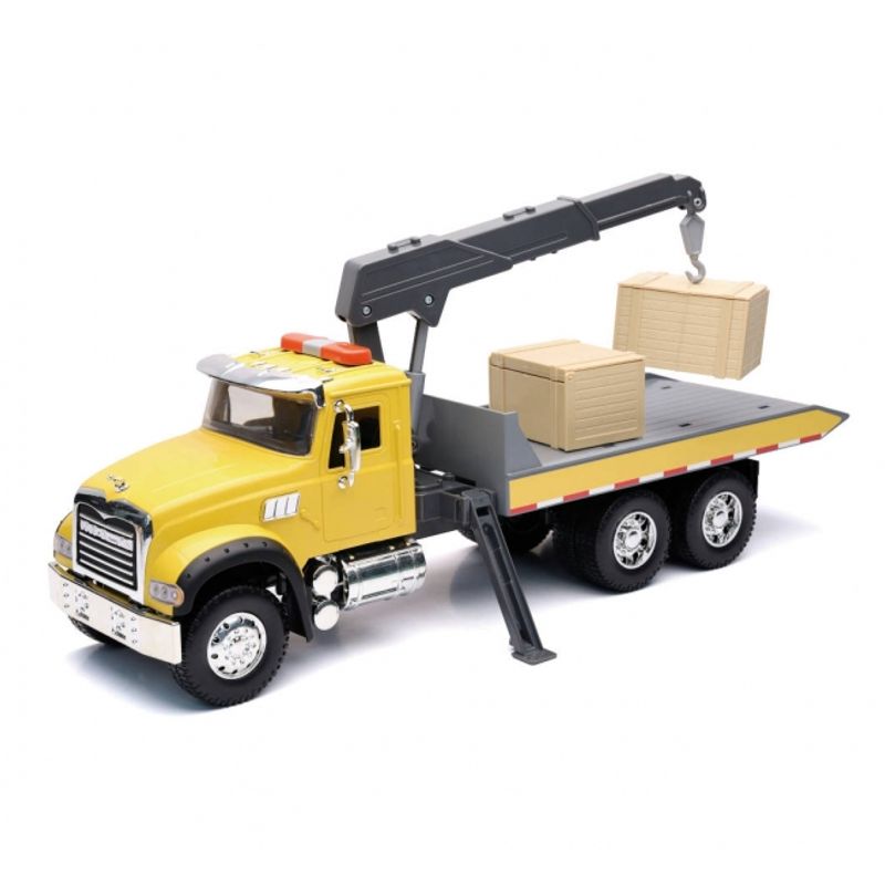 GENERICO - NEWRAY 17136 1-18 MACK GRANITE ROLL OFF TRUCK W CRANE AND