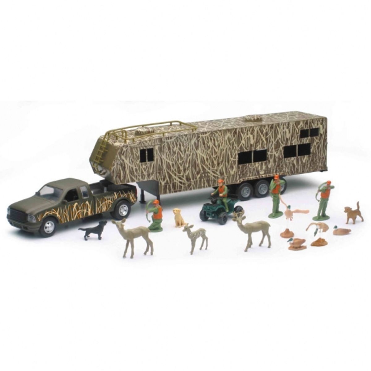 GENERICO - NEWRAY 10746 WILDLIFE HUNTER FIFTH WHEEL W CAMO CAMPER AND