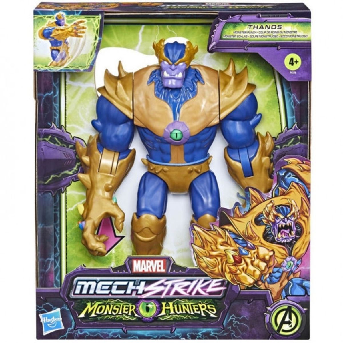 HASBRO - HASBRO F4376 MARVEL MECHSTRIKE MONSTER PUNCH THANOS