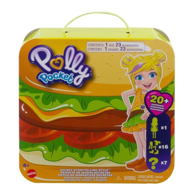 MATTEL - MATTEL GVY53 POLLY POCKET  MODAS SOPRESAS COMIDA RAPIDA DE