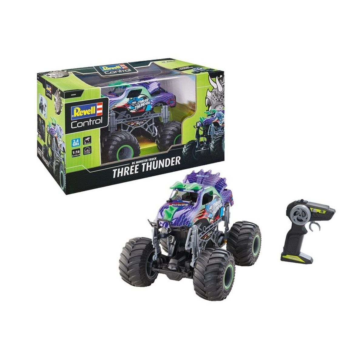 REVELL - REVELL 24556 RC DINO MONSTER TRUCK THREE THUNDER