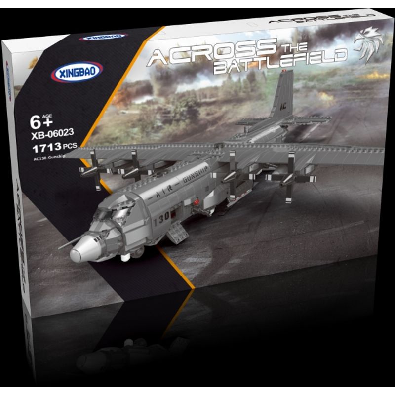 GENERICO - XB XB-06023 BRICK PLANE AC130 1713PCS