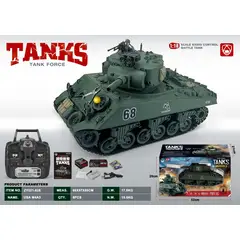 GENERICO - ZUOYITANK ZY021-828 1-18 R C TANK USA M4A3