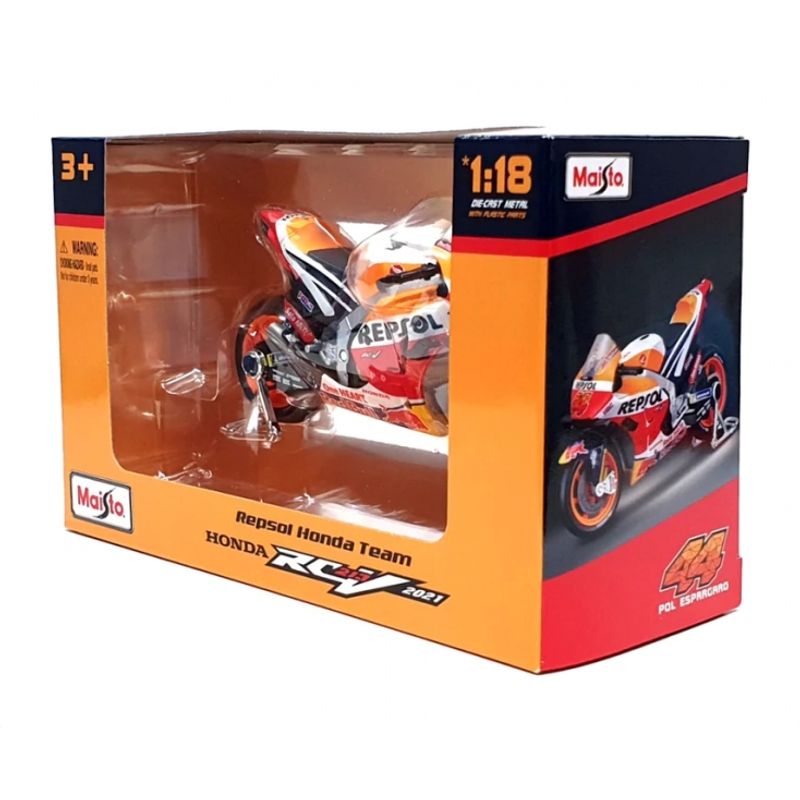 MAISTO - MAISTO 34372 1-18 REPSOL HONDA RC213V MOTOGP 2021
