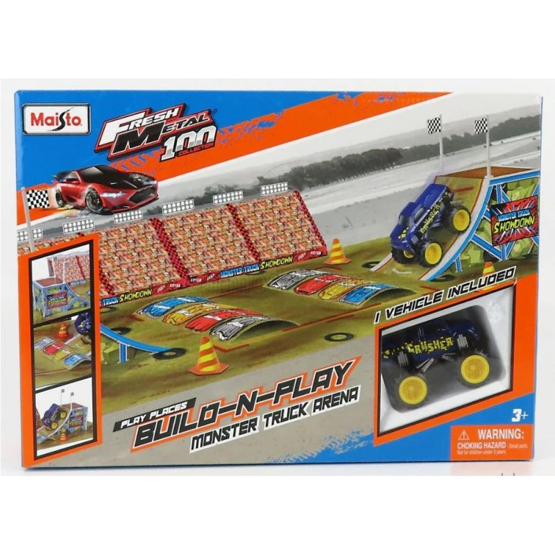 MAISTO - MAISTO 12530 FRESH METAL 100 BUILD N PLAY DIRT TRACK SET