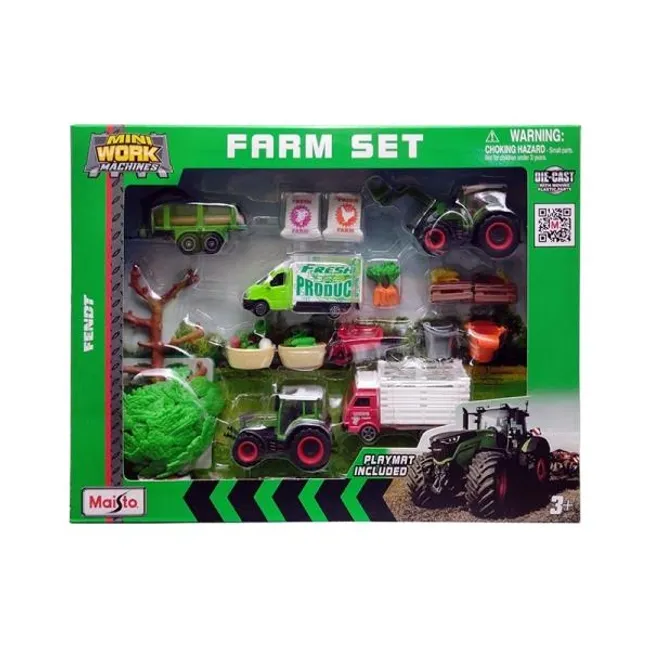 MAISTO - MAISTO 12565 MINI WORK MACHINES SUPER FARM PLAY SET