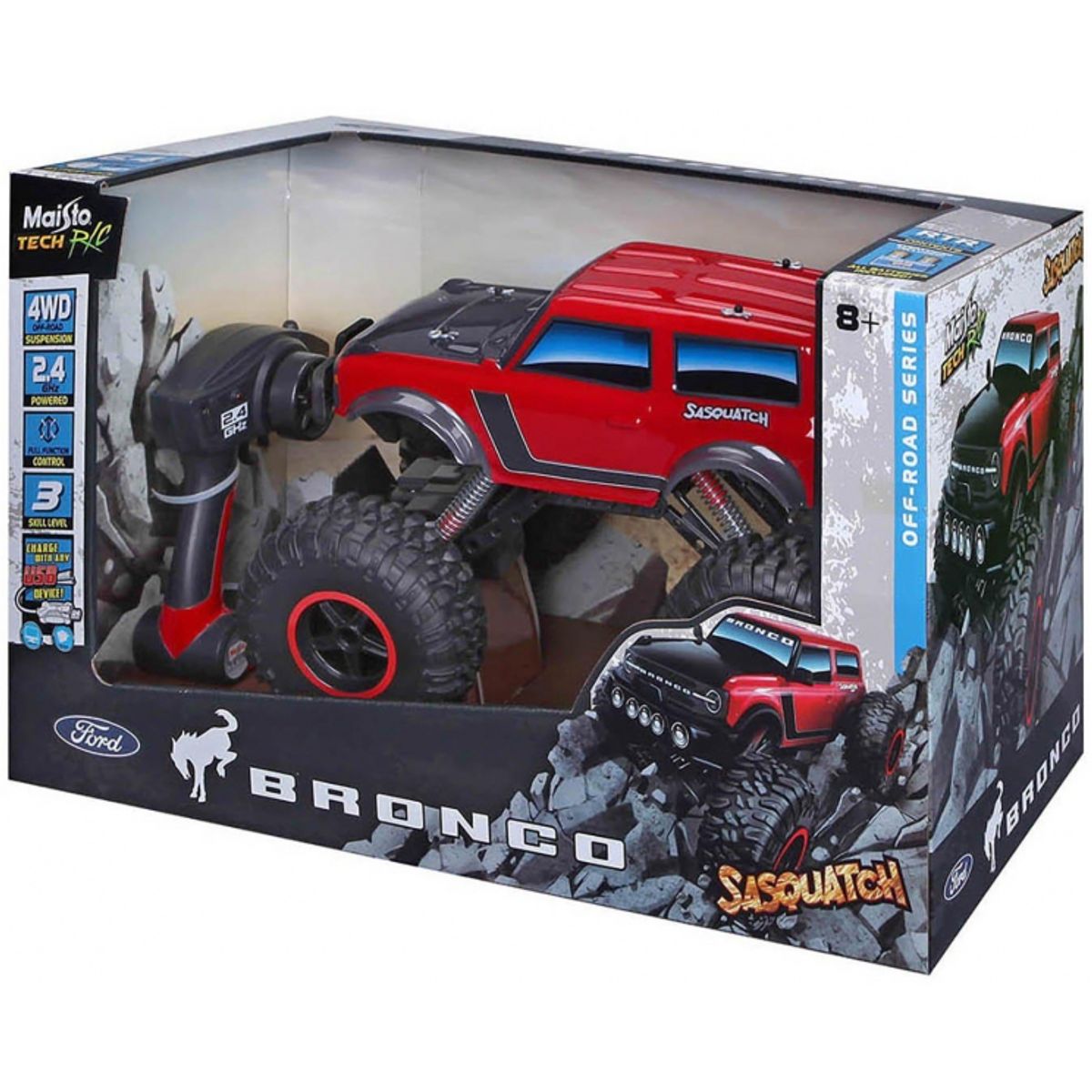 MAISTO - MAISTO 81339 R C 1-10 FORD BRONCO SASQUATCH