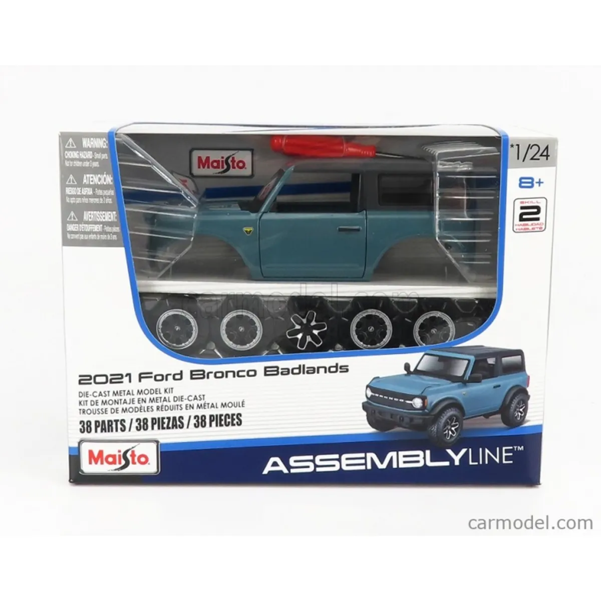 MAISTO - MAISTO 39535 1-24 AL 2021 FORD BRONCO BADLANDS ARMABLE