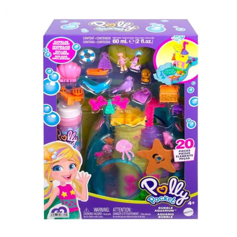 MATTEL - MATTEL HHH51 POLLY POCKET ACUARIO DE BURBUJAS