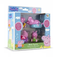 GENERICO - INTK TK360037 FIGURITAS DE BANO PEPPA PIG BLISTER 4 UNIDADES