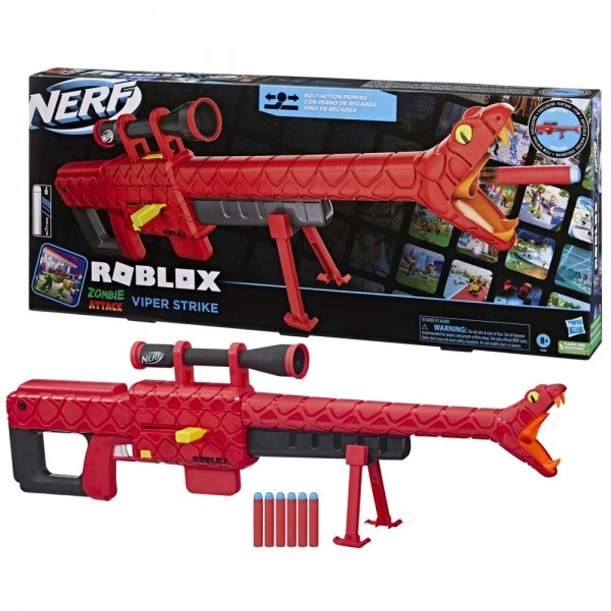 HASBRO - HASBRO F5484 NERF ROBLOX ZOMBIE ATTACK VIPER STRIKE