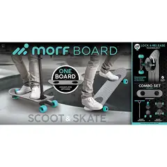 GENERICO - JAKKS 390154L1 MORFBOARD SKATE N SCOOTER