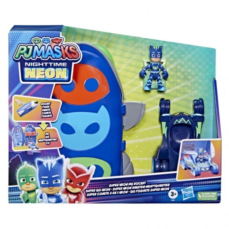 HASBRO - HASBRO F3663 PJ MASKS SUPER NEON HQ ROCKET