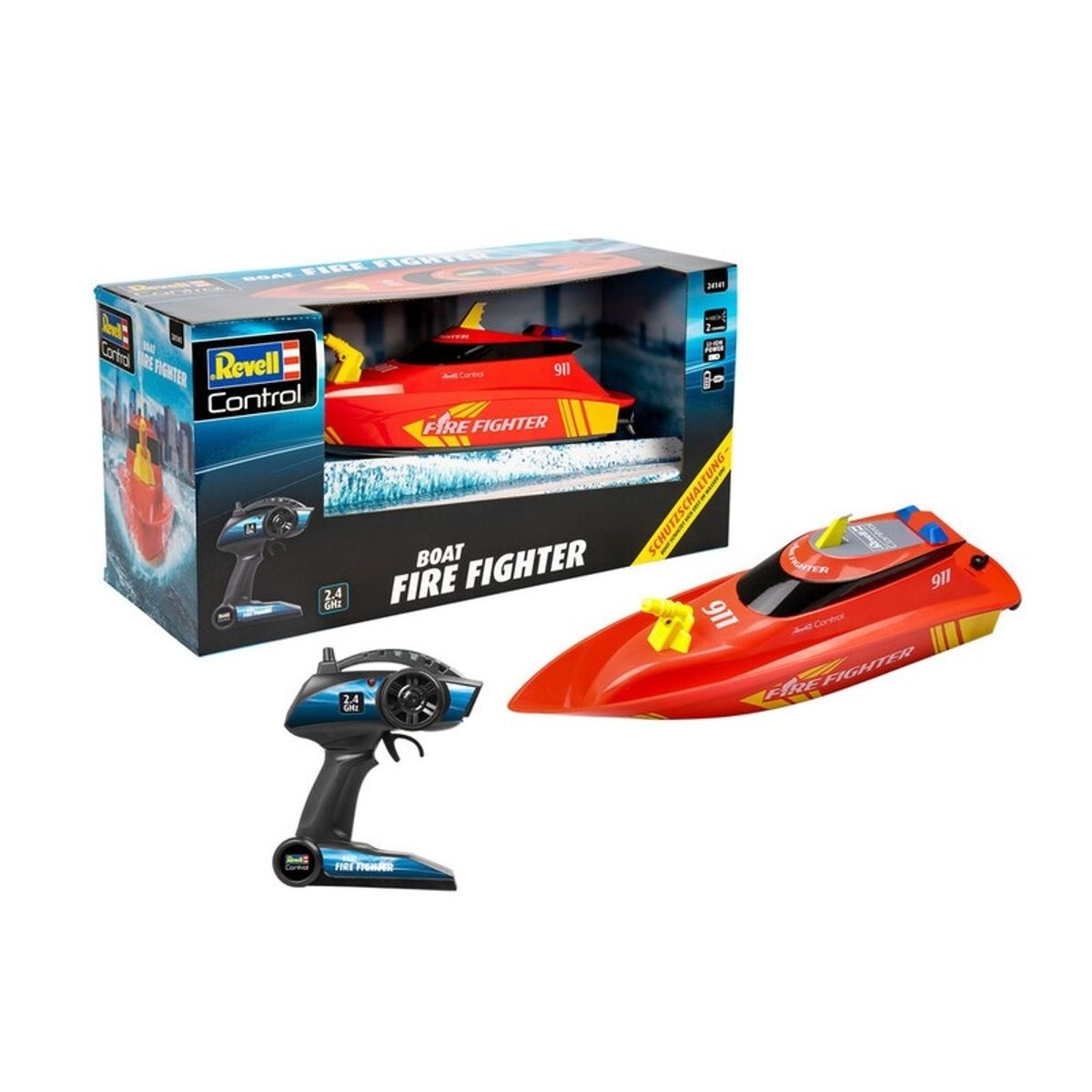 REVELL - REVELL 24141 RC BOAT FIRE FIGHTER