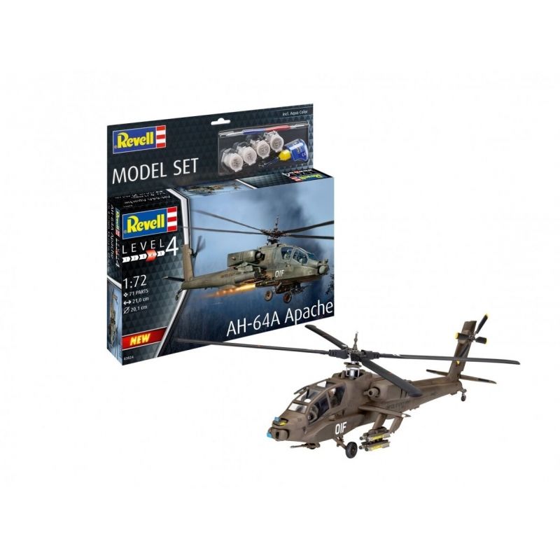 REVELL - REVELL 63824 MODEL SET AH 64A APACHE 1-72