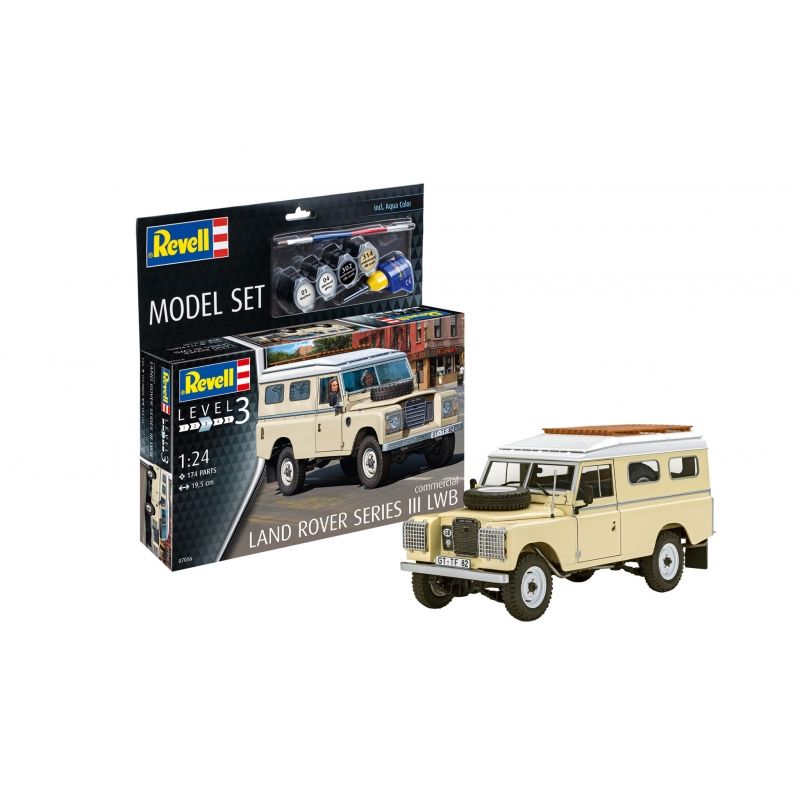 REVELL - REVELL 67056 MODEL SET LAND ROVER SERIES III LWB COMMERCIAL