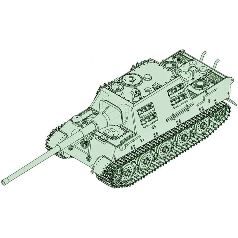 GENERICO - TRUMPETER 07165 GERMAN JAGDTIGER WITH 128MM PAK 44L 61