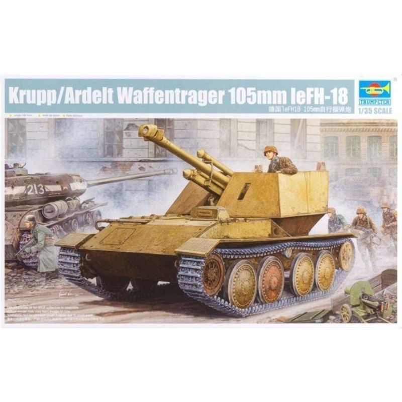 GENERICO - TRUMPETER 01586 1-35 KRUPP ARDELT WAFFENTRAGER 105MM LEFH 18