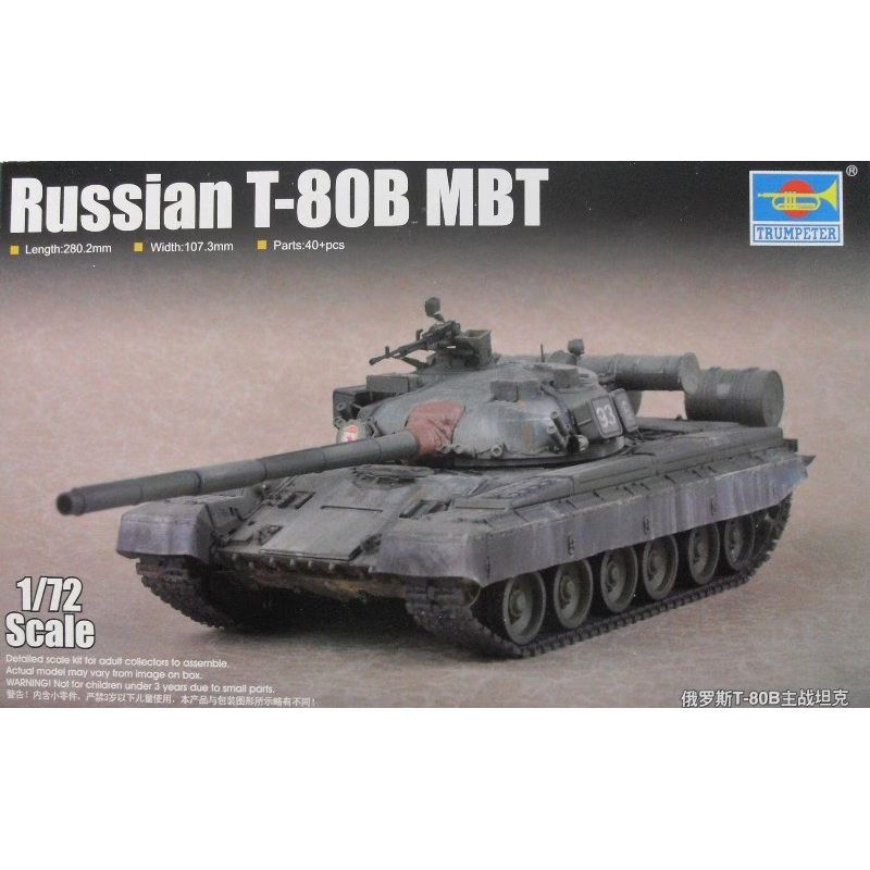 GENERICO - TRUMPETER 07144 1-72 RUSSIAN T 80B MBT