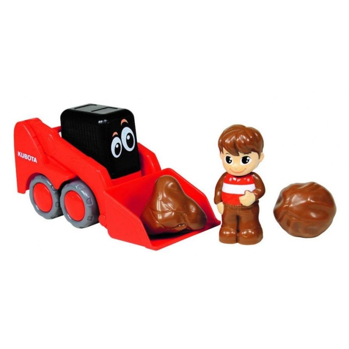 GENERICO - NEWRAY 33083 KUBOTA LIL ORANGE SKID LOADER PLAY SET