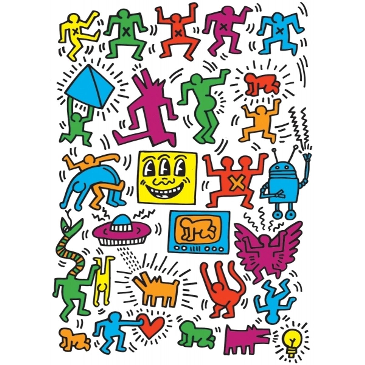 EUROGRAPHICS - EUROGRAPHICS 6000-5513 COLLAGE BY KEITH HARING PUZZLE 1000