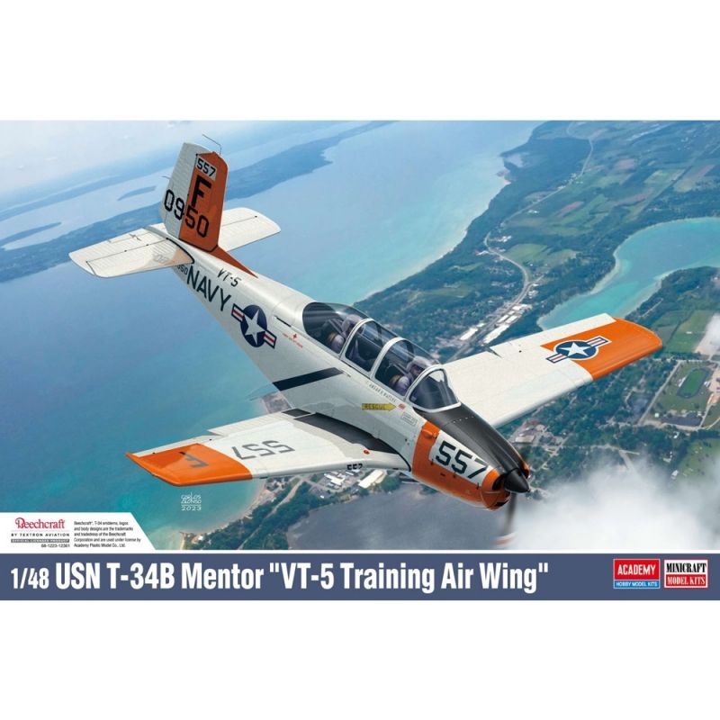 ACADEMY - ACADEMY 12361 148 USN T 34B MENTOR VT 5 TRAINING AIR WING