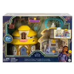 MATTEL - HRH76 DISNEY WISH CABANA DE ASHA EN ROSAS EL PODER DE