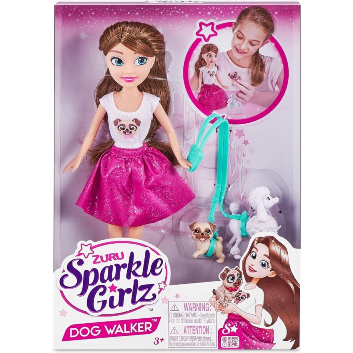 ZURU - ZURU 10065 NEW SPARKLE GIRLZ DOG WALKER PLAYSET W  105PULG