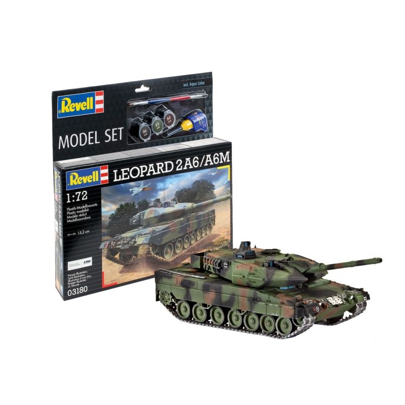 REVELL - REVELL 63180 MODEL SET LEOPARD 2A6 A6M 1-72