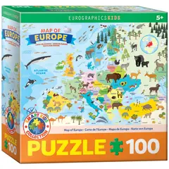 EUROGRAPHICS - 6100-5785 ILLUSTRATED MAP OF EUROPE 100 PIEZAS