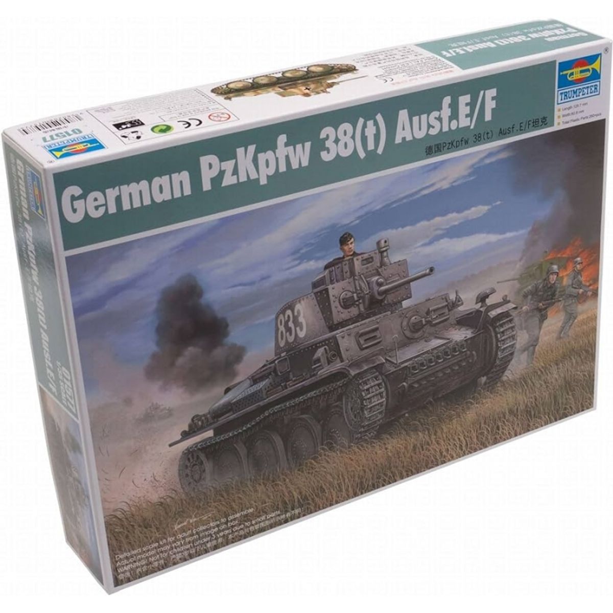 GENERICO - TRUMPETER 01577 1-35 GERMAN PZKPFW 38 ( T ) AUSF E F