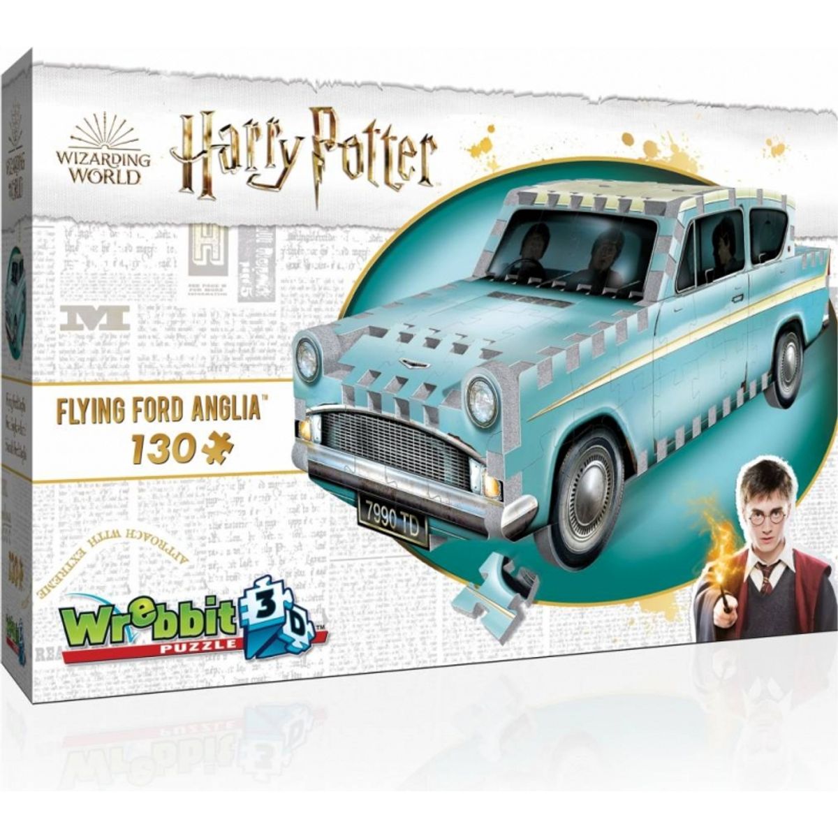 WREBBIT - WREBBIT 0202 FLYING FORD ANGLIA MINI PUZZLE 3D 130 PIEZAS