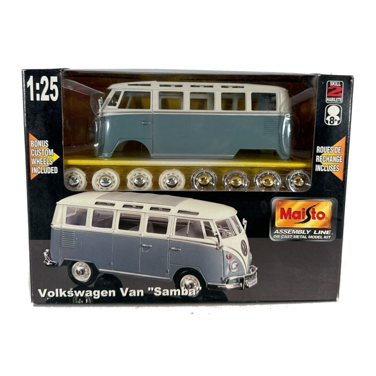 MAISTO - MAISTO 39956 1-25 1962 AL VW SAMBA VAN ARMABLE
