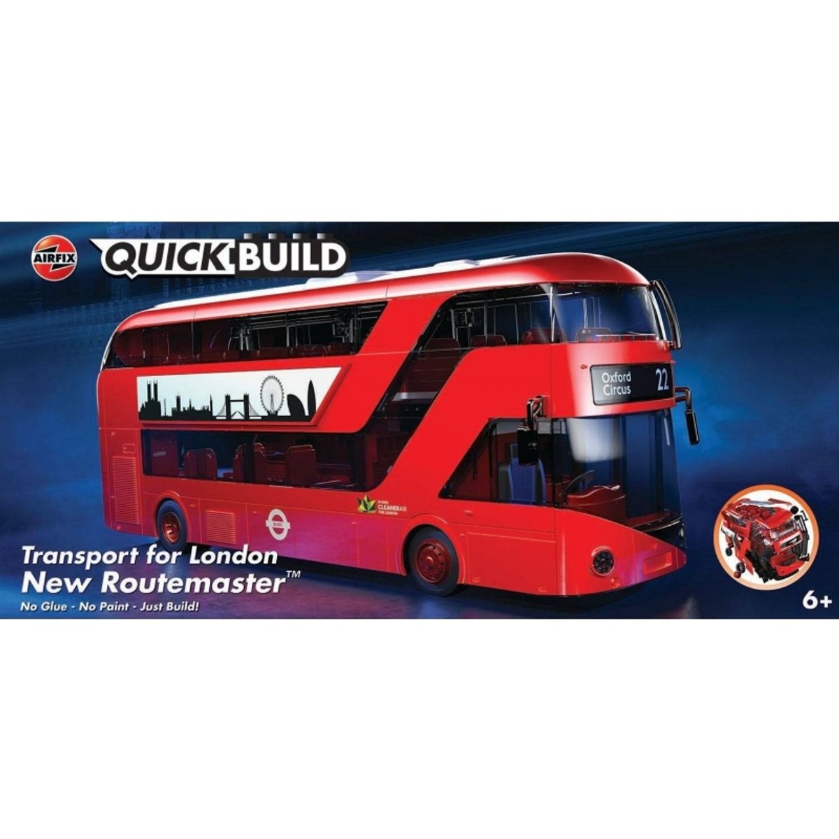 GENERICO - AIRFIX J6050 QUICKBUILD NEW ROUTEMASTER BUS