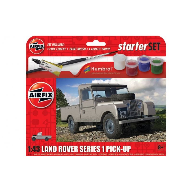 GENERICO - AIRFIX 55012 STARTER SET LAND ROVER SERIES 1 1-43 SCALE