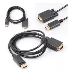 KUANGYE - Cable Adaptador Display Port Macho A Vga Macho 18m