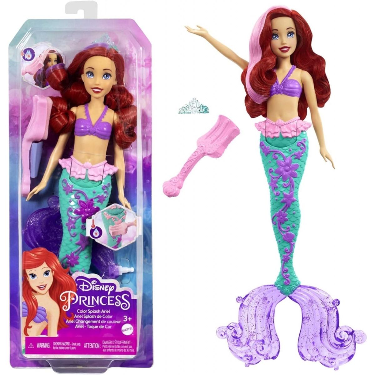 MATTEL - MATTEL HLW00 DISNEY PRINCESS HAIR FEAT ARIEL