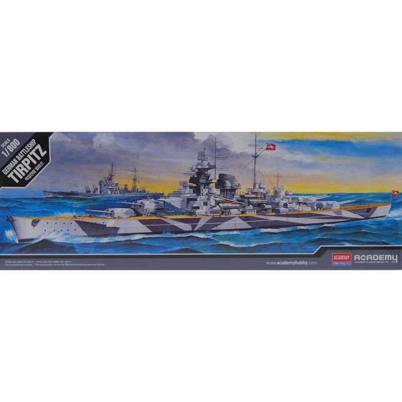 ACADEMY - ACADEMY 14219 1800 BATTLESHIP TIRPITZ  STATIC